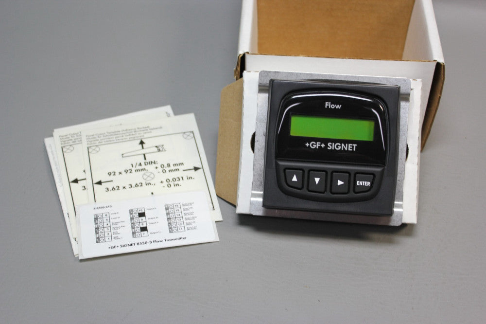 NEW GEORG FISCHER GF SIGNET FLOW TRANSMITTER PANEL 159000052 3-8550-3P