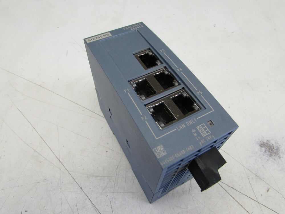 SIEMENS SCALANCE XB005G 6GK5005-0GA00-1AB2 ETHERNET SWITCH XLNT USED TAKEOUT !!