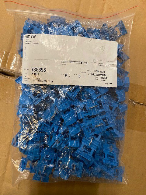 (100 Pack) TE Connector cable clip 735398 (NEW)