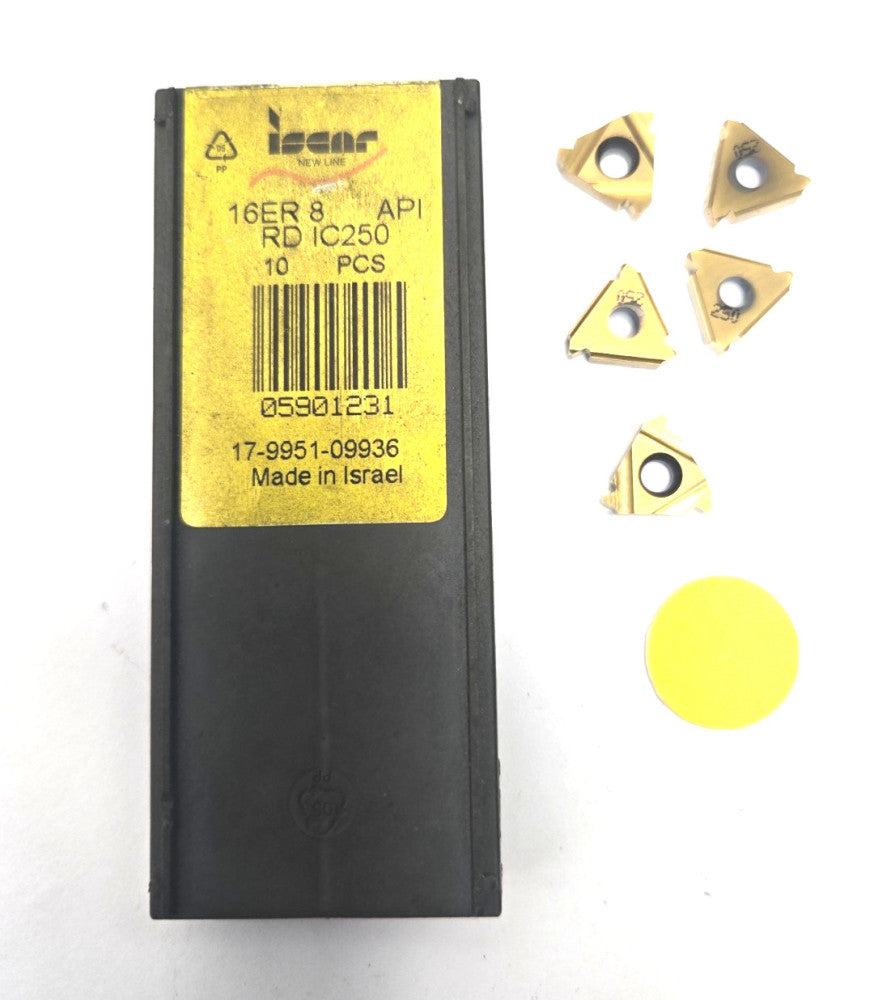 ISCAR*16ER 8 API*THREADING INSERT*****LOT OF 5