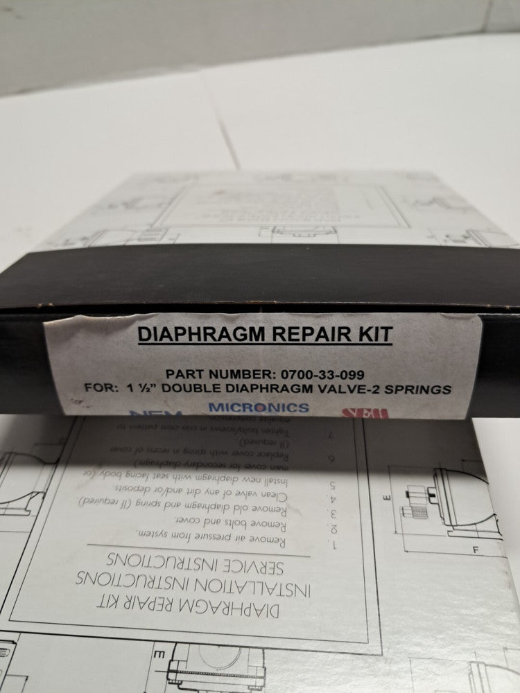 MICRONICS DIAPHRAGM REPAIR KIT 0700-33-099