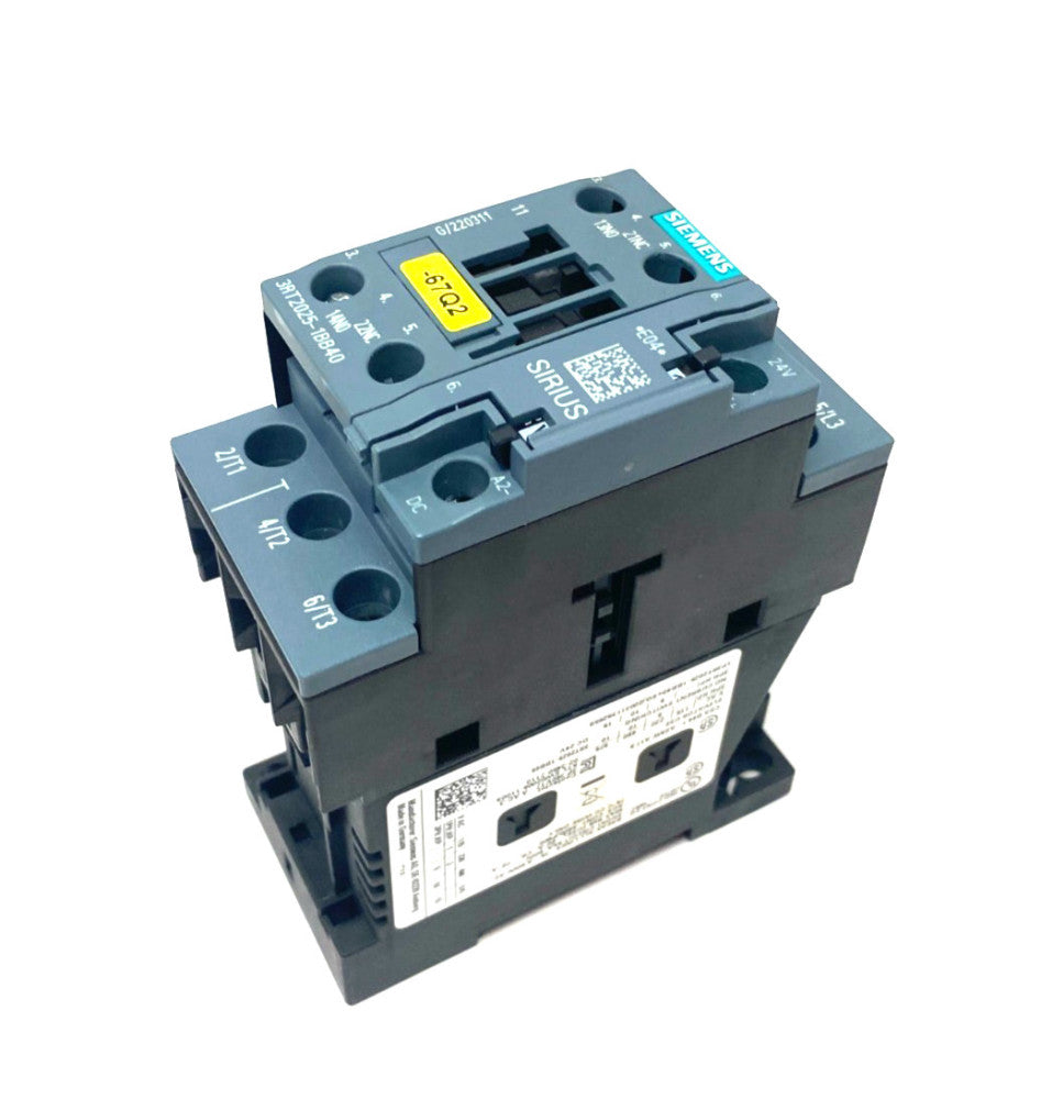 Siemens 3RT2025-1BB40 SIRIUS Power Contactor 3-Pole AC-3e/AC-3, 17A 7.5 kW 400V