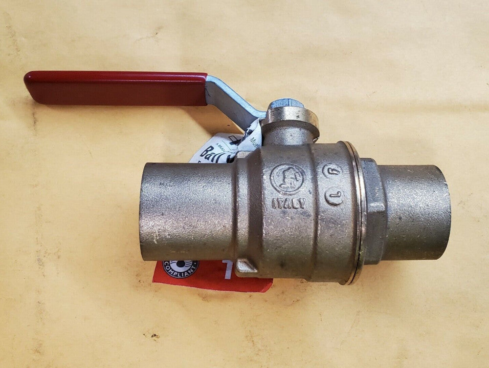 NEW PROLINE 1" FULL PORT SOLDER BRASS BALL VALVE 150 WSP 600 WOG 107-455NL