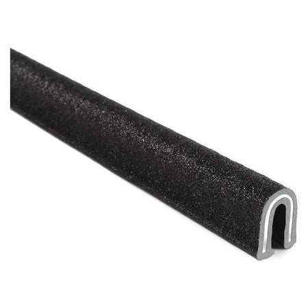 Trim-Lok 1100B7x1/8-25 Edge Trim, Pvc, Aluminum, 25 Ft Length, 3/8 In Overall