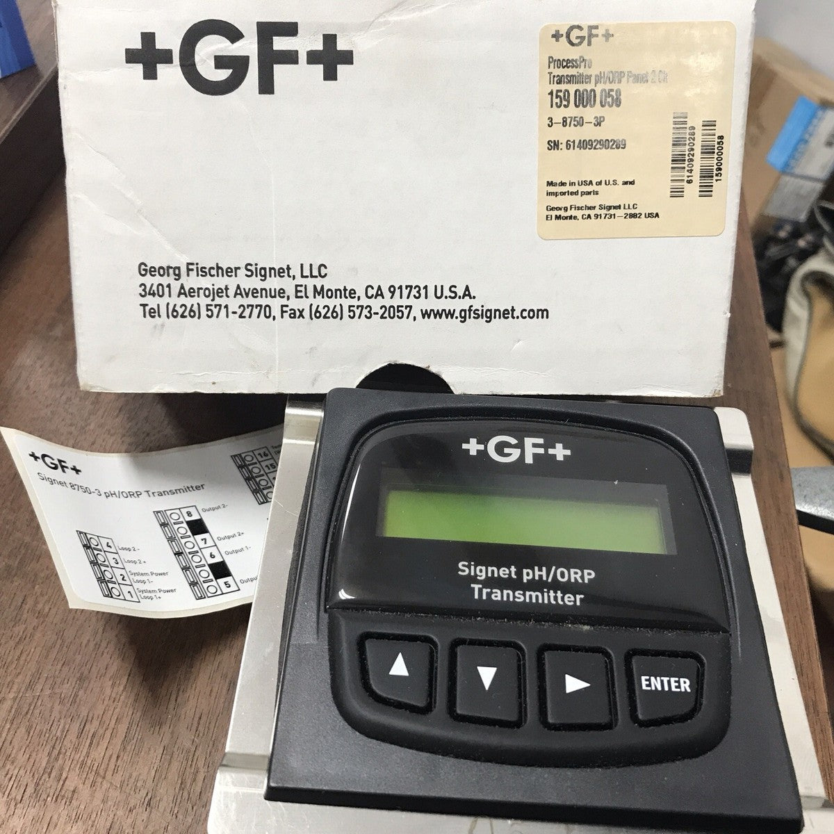 GF Signet 3-8750-3P Transmitter pH/ORP Georg Fischer Signet ProcessPro Panel 2