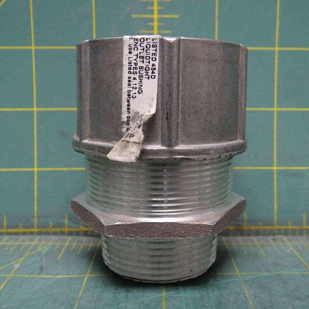 Hubbell Kellems Wire Management Connector, Male, 1.00-1.13", 1 1/4", Aluminum