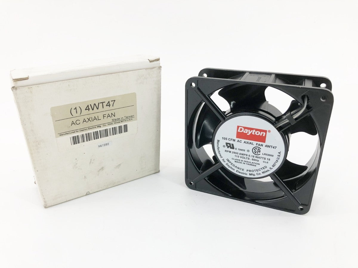 New Dayton 4WT47 AC Axial Fan 105 CFM 115V 120mm x 38mm