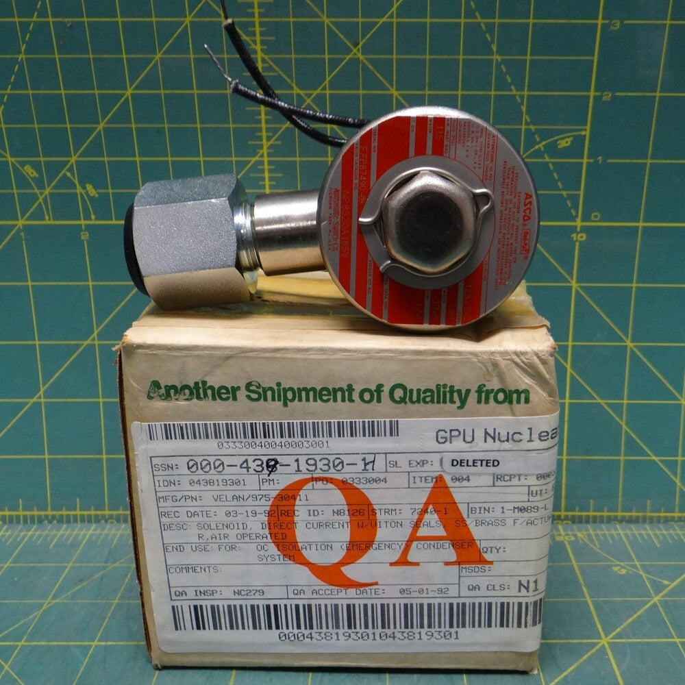 ASCO Red-Hat NP8320A185V - Solenoid Valve 125 DC 17.4 Watts 1/4" Pipe Size
