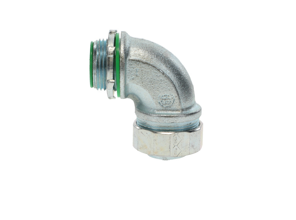 American Fittings STR10090B Liquid Tight 1 Connector Angle with Insulated Throat