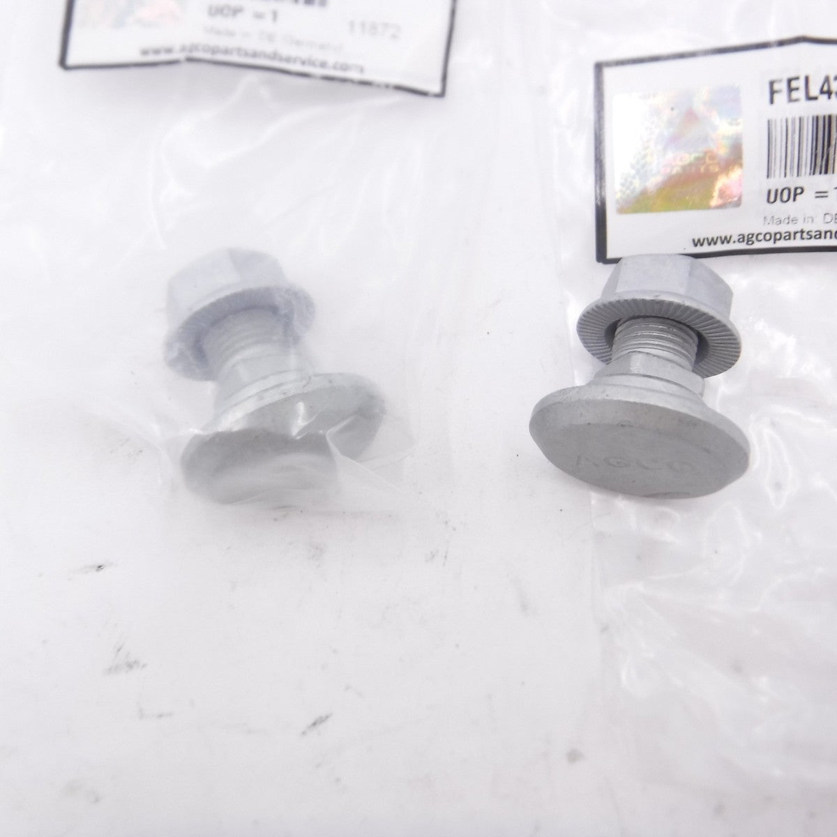 2 Pack Genuine AGCO Holding Bolts FEL430792 for Massey Ferguson DM204-357