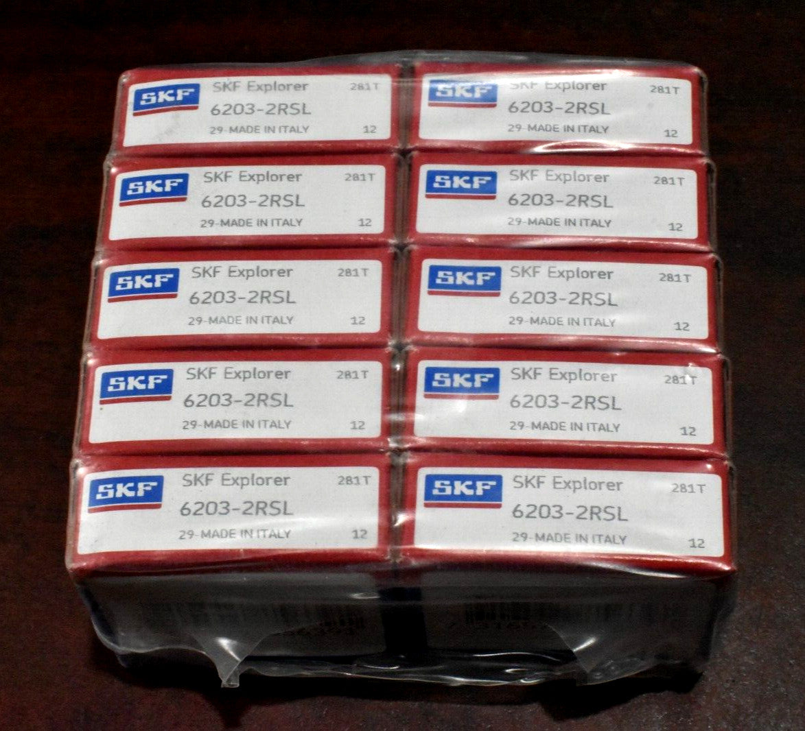 x10 SKF 6203-2RSL Radial/Deep Groove Ball Bearing Rubber Sealed 17 x 40 x 12 mm