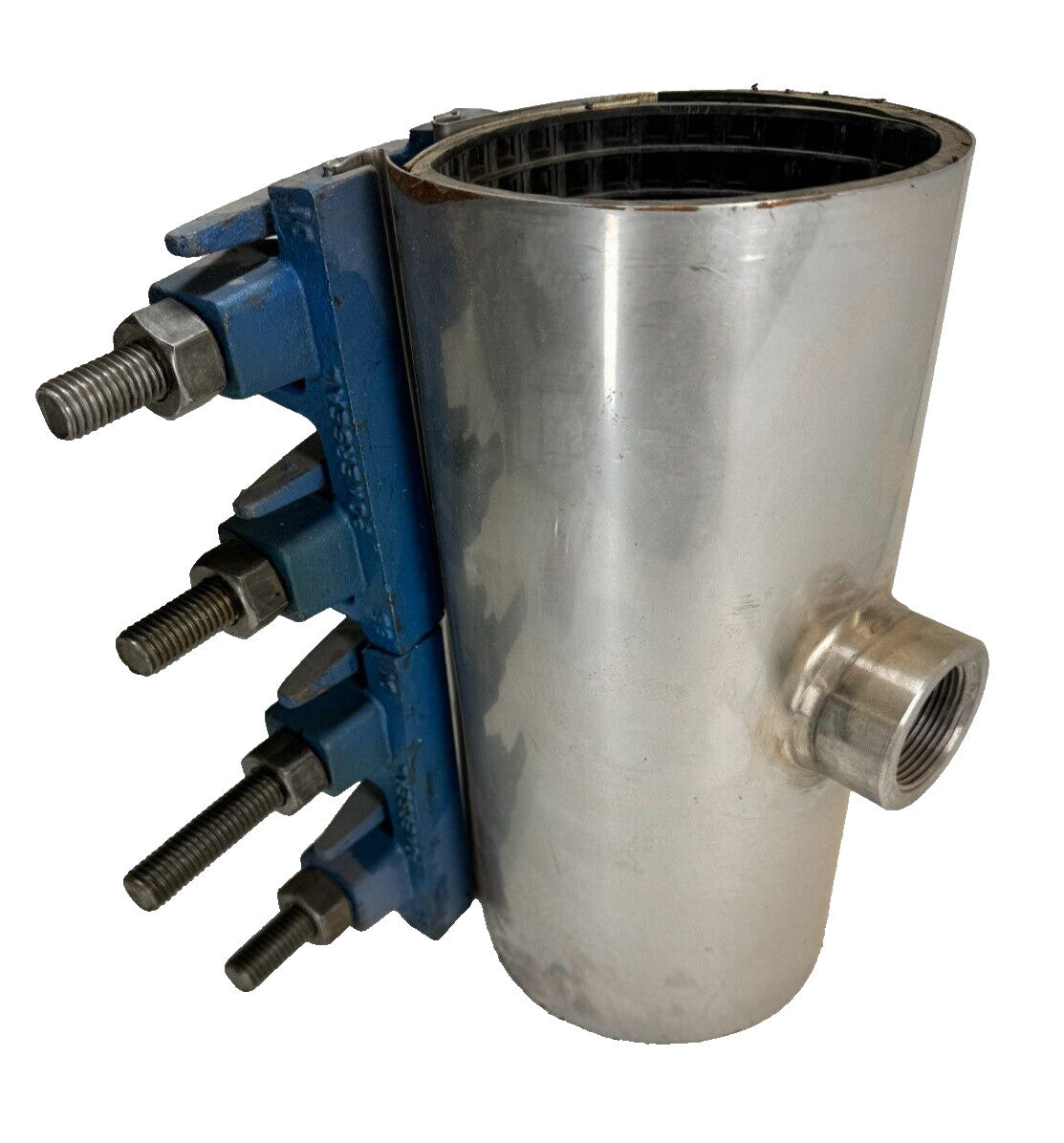 POWERSEAL 3131 Pipe Repair Clamp 4" (4.74-5.14 OD) with 1-1/4" NPT Tapped Outlet
