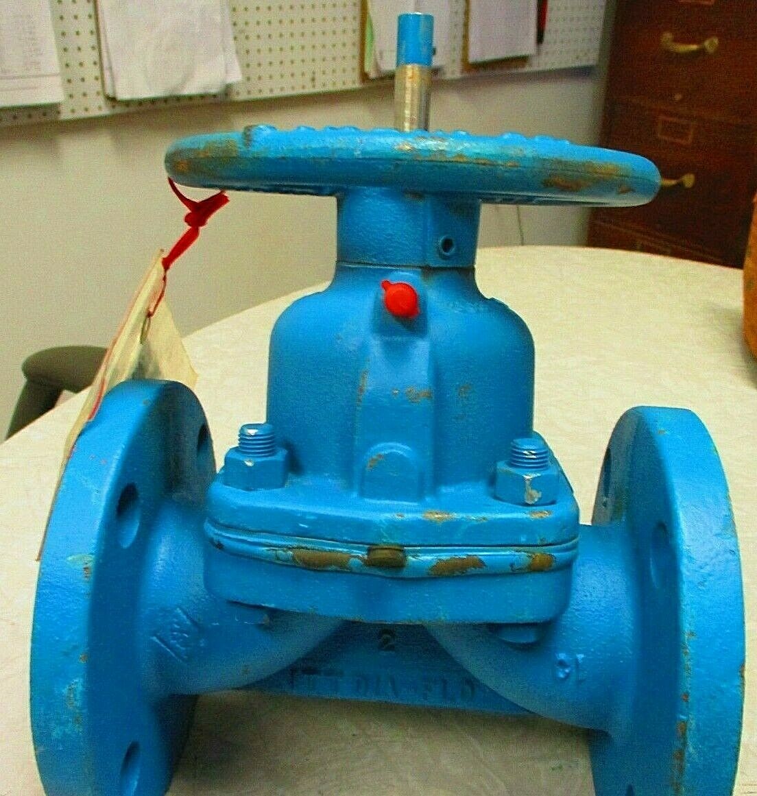 Diaphragm Valve ITT DIA-FLO 2" FF Flanged Cast Iron Body EPDM Diaphragm