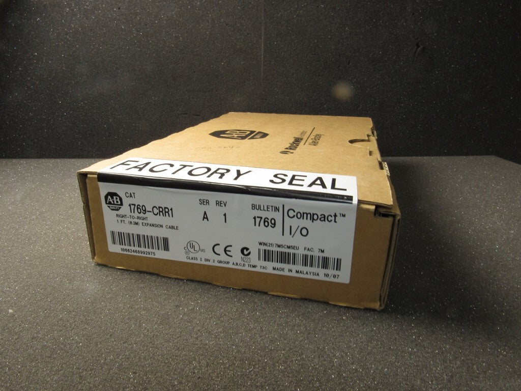 Allen Bradley 1769-CRR1 CompactLogix Right-To-Right Cable "Factory Sealed"
