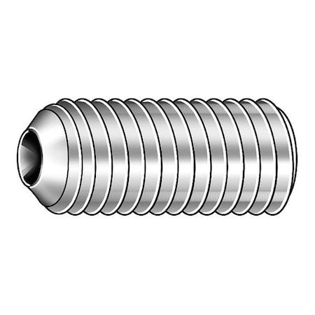 Zoro Select Ms51021-25 Socket Set Screw,Cup,6-32X3/8,Pk5