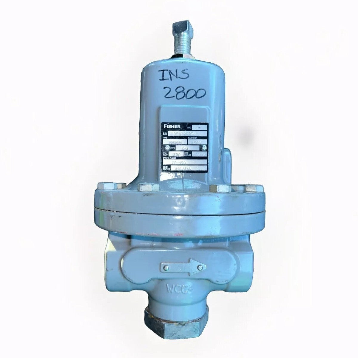 Fisher MR95H Stainless Pressure Regulator Valve 70-150psi 300psi 1/2in Npt. F6