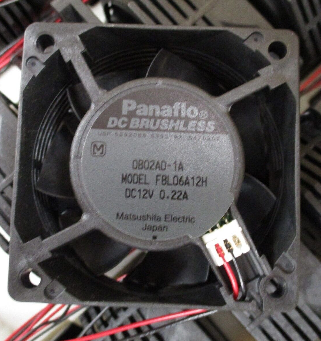 Panaflo FBL06A12H, 0B02AD-1A DC Brushless Fan 12VDC, 0.22A (Lot of 6)