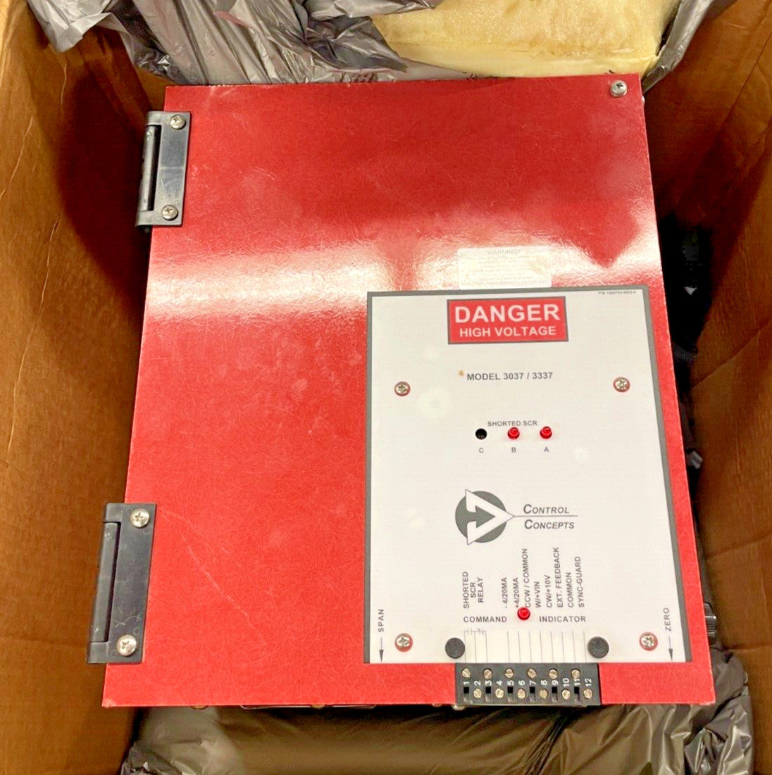 CONTROL CONCEPTS 3037-480V-295A-1/5V, SCR Power Controller, 50/60Hz, 3-Phase