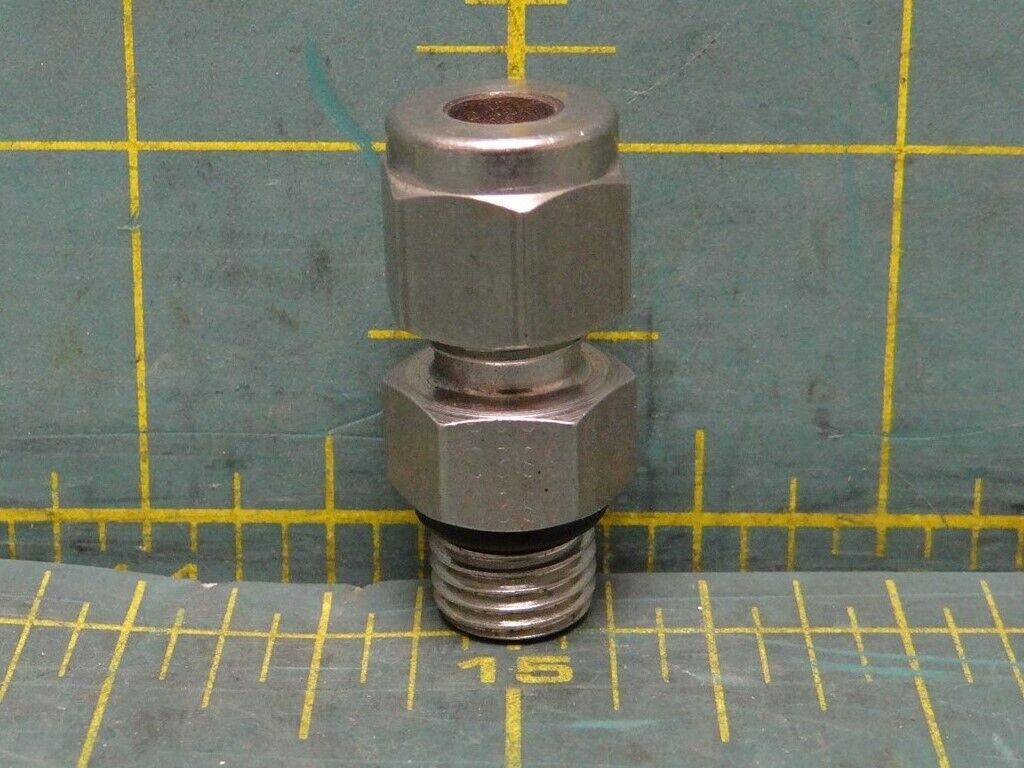 Tylok SS-4-SMC-ORS O-Ring Straight Thread Male Connector 1/4" Tube to 7/16"-20