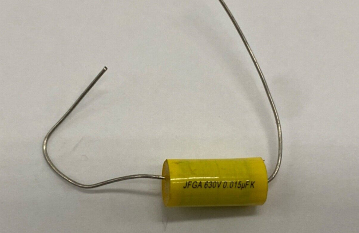 JFGA metalized film capacitor axial lead 0.015uf/630V, 153K630V