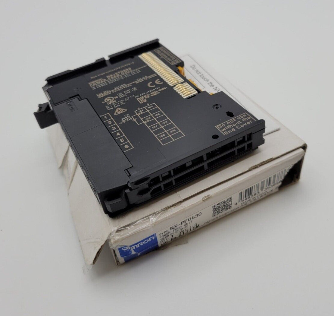 Omron NX-PF0630 Digital Input Unit Push-In Connectors 4A 5/24 Volt DC NX Series