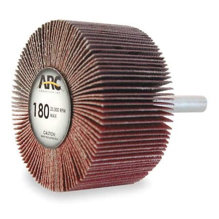 Arc Abrasives 11291 Flap Wheel,Ao,2X1x1/4 In Shank,180G