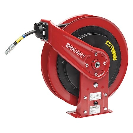 Reelcraft Rs7650 Omp Spring Return Hose Reel, 3/8 In Hose Diameter, 50 Ft