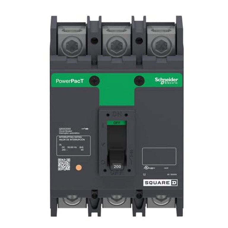 SQUARE D QBL32200 POWERPACT Q 200 AMP 3 POLE 240 VOLT THERMAL MAGNETIC