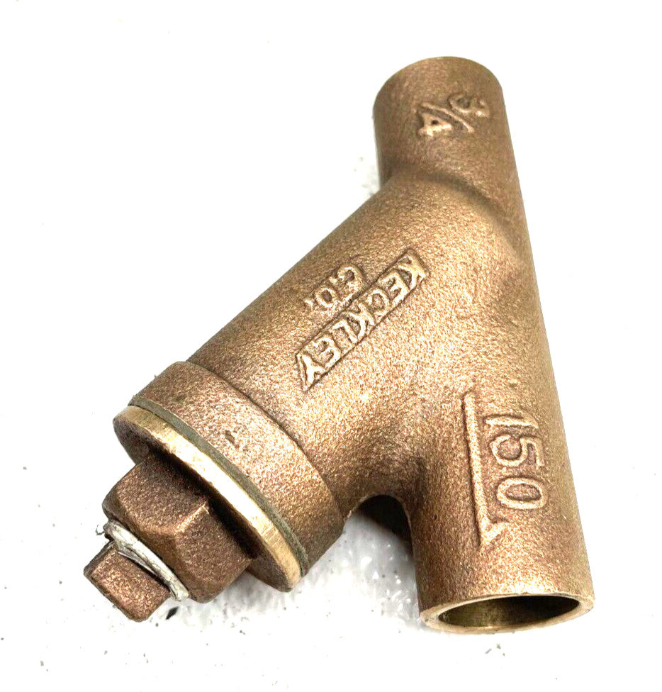 KECKLEY Brass Y Strainer 3/4" Solder Joint Class 150 w/ 20-Mesh Stainless Screen