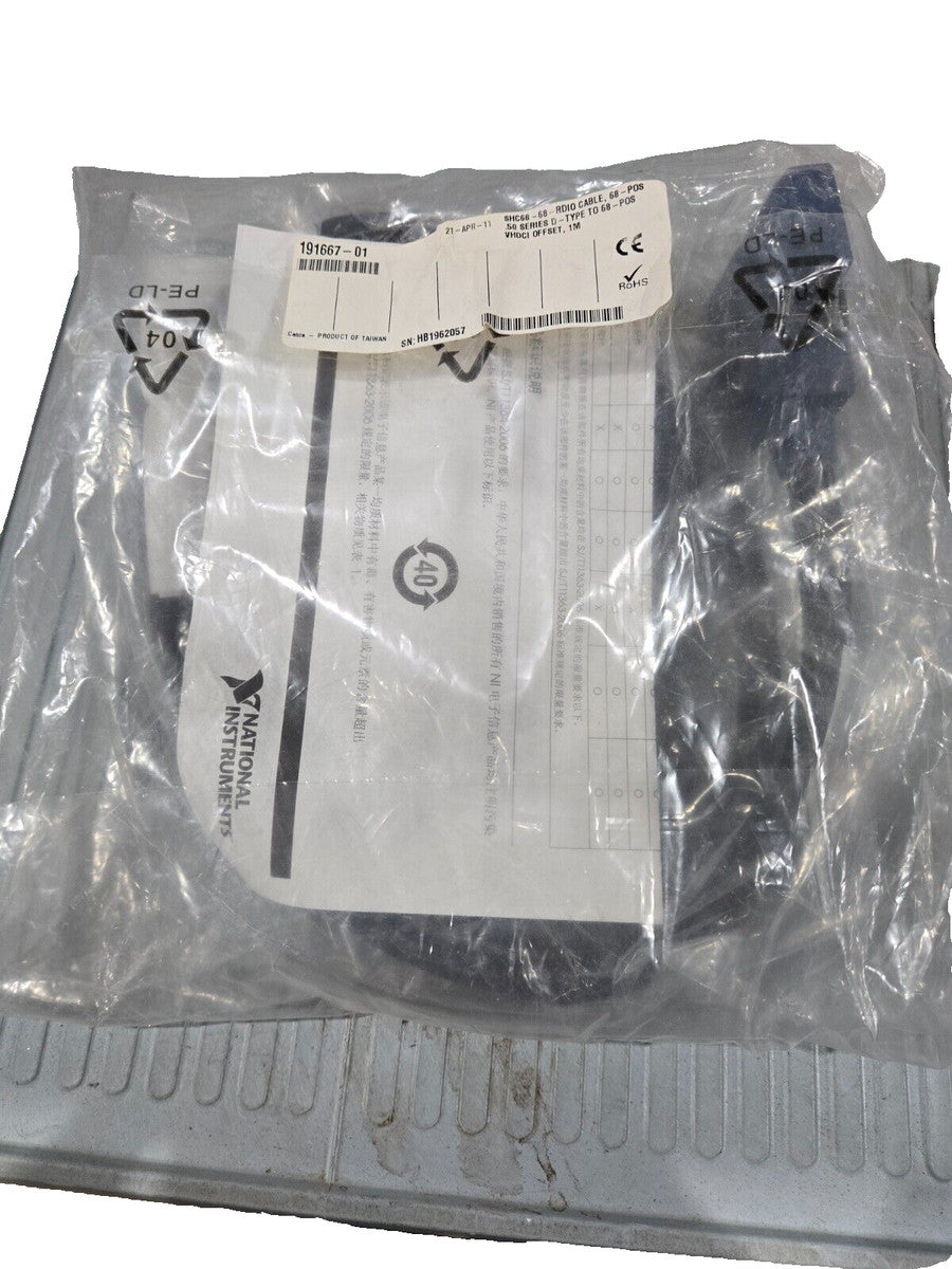National Inst. 191667-01 / SHC68-68-RDIO Cable 68P .50 D to 68P VHDCI Offset 1M
