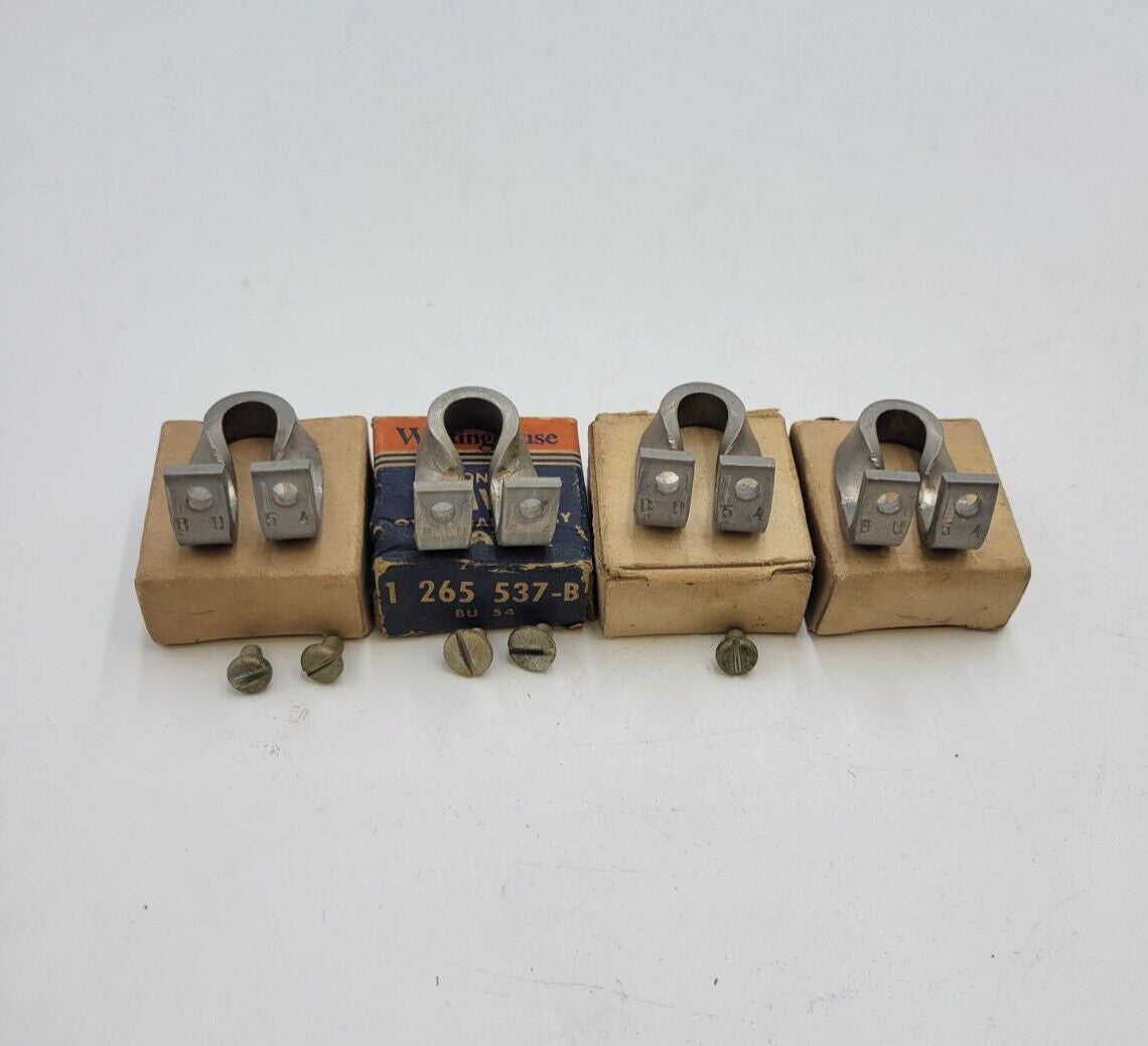 4PC Lot Westinghouse BU-54 Thermal Overload Heater Element 1265537-B Silver