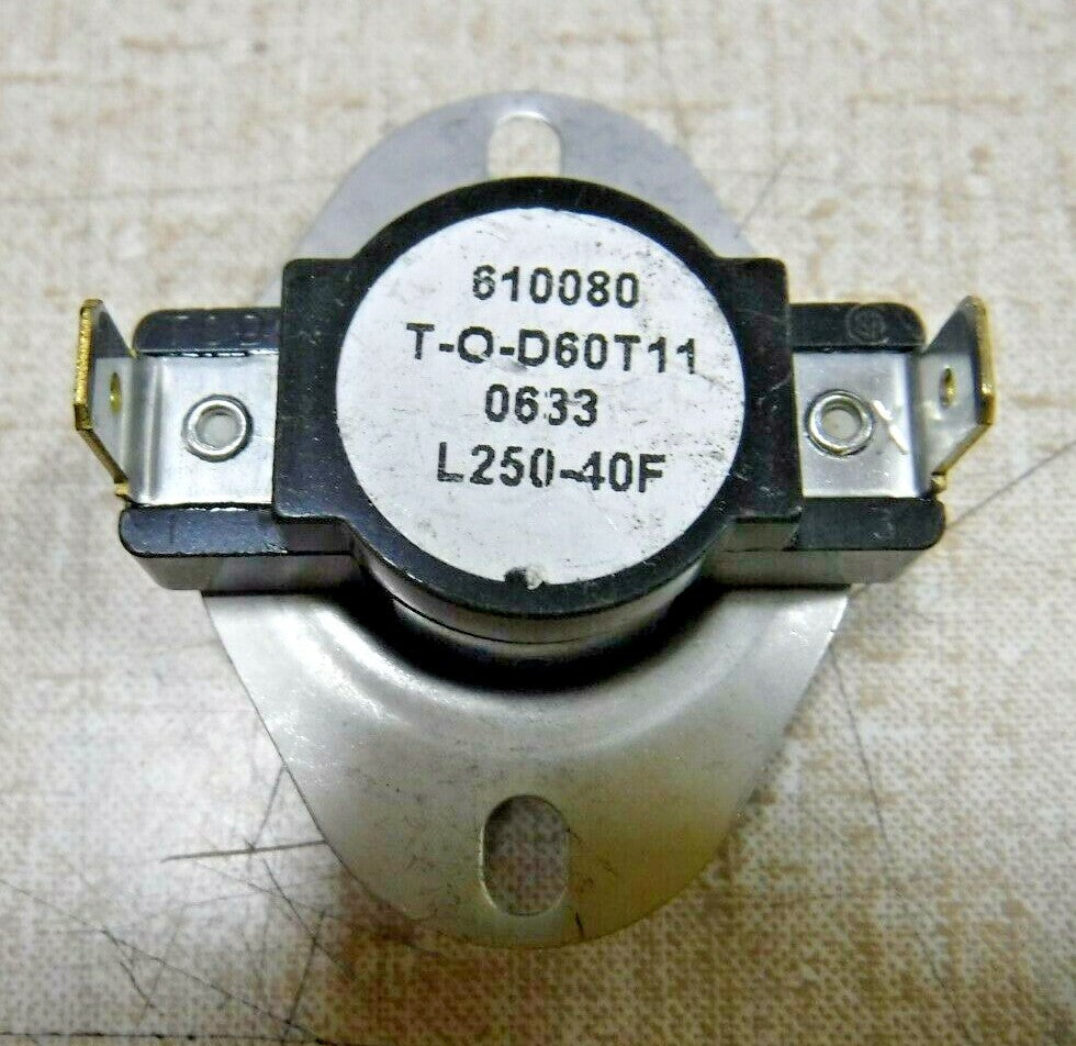 Emerson Thermodisc T-O-D60T11, L250-40F Temperature Switch (Lot of 3) "NEW"