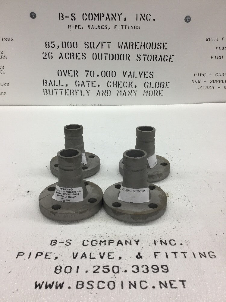 Victaulic 445R 150 RF Flanged Adapter Nipple 1.25" 316 SS X 4" Long