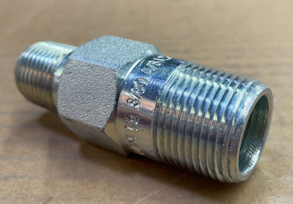 SWAGE NIPPLE 3/4" x 1/2" Schedule 80 Concentric Thread Both End A234 WPBN SP95