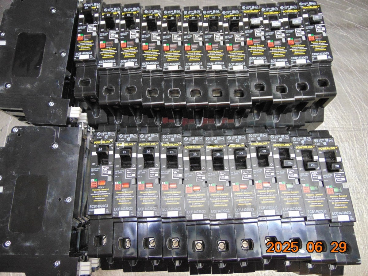 (1) NEW SQUARE D ECB14020G3 Circuit Breaker, PowerLink, 20A, 1 pole, 277VAC