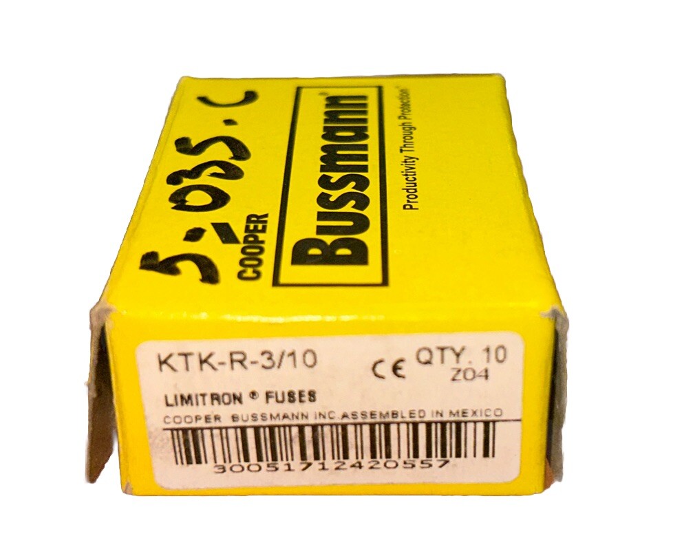 *QTY 6* Bussmann Limitron KTK-R-3/10 . AC