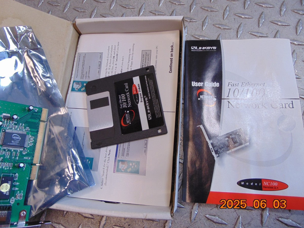 LINKSYS Network Everywhere NC100 VER 2.1 Fast Ethernet 10/100 Network Card