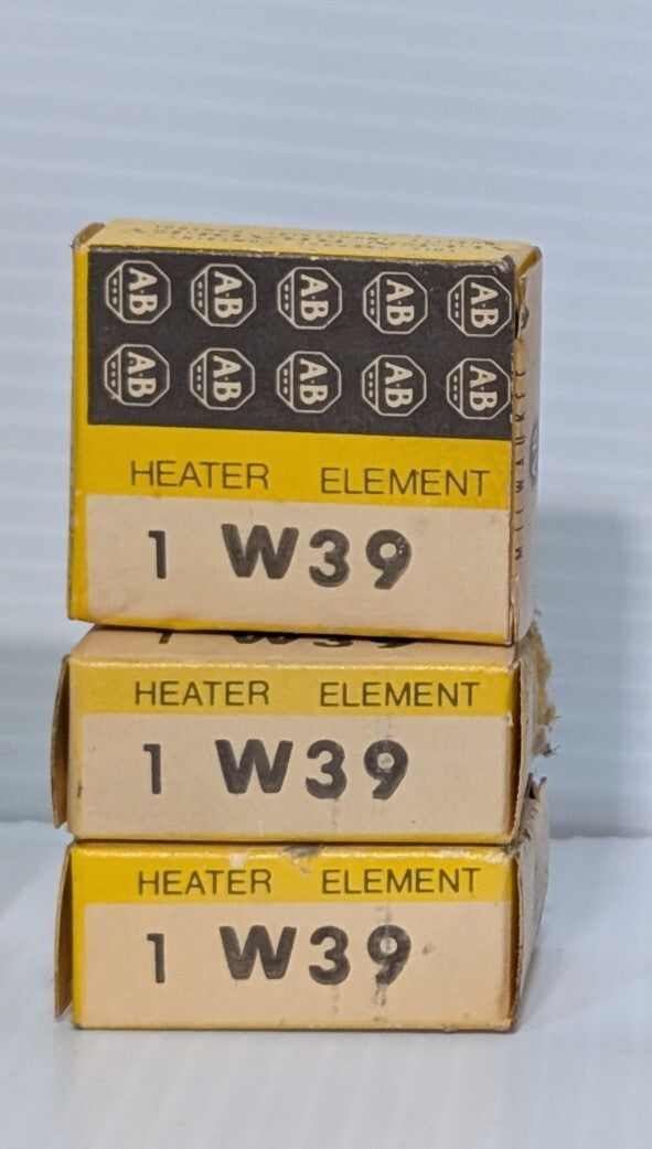 Lot of 3 Allen Bradley W39 Thermal Overload Heater Elements New In Box