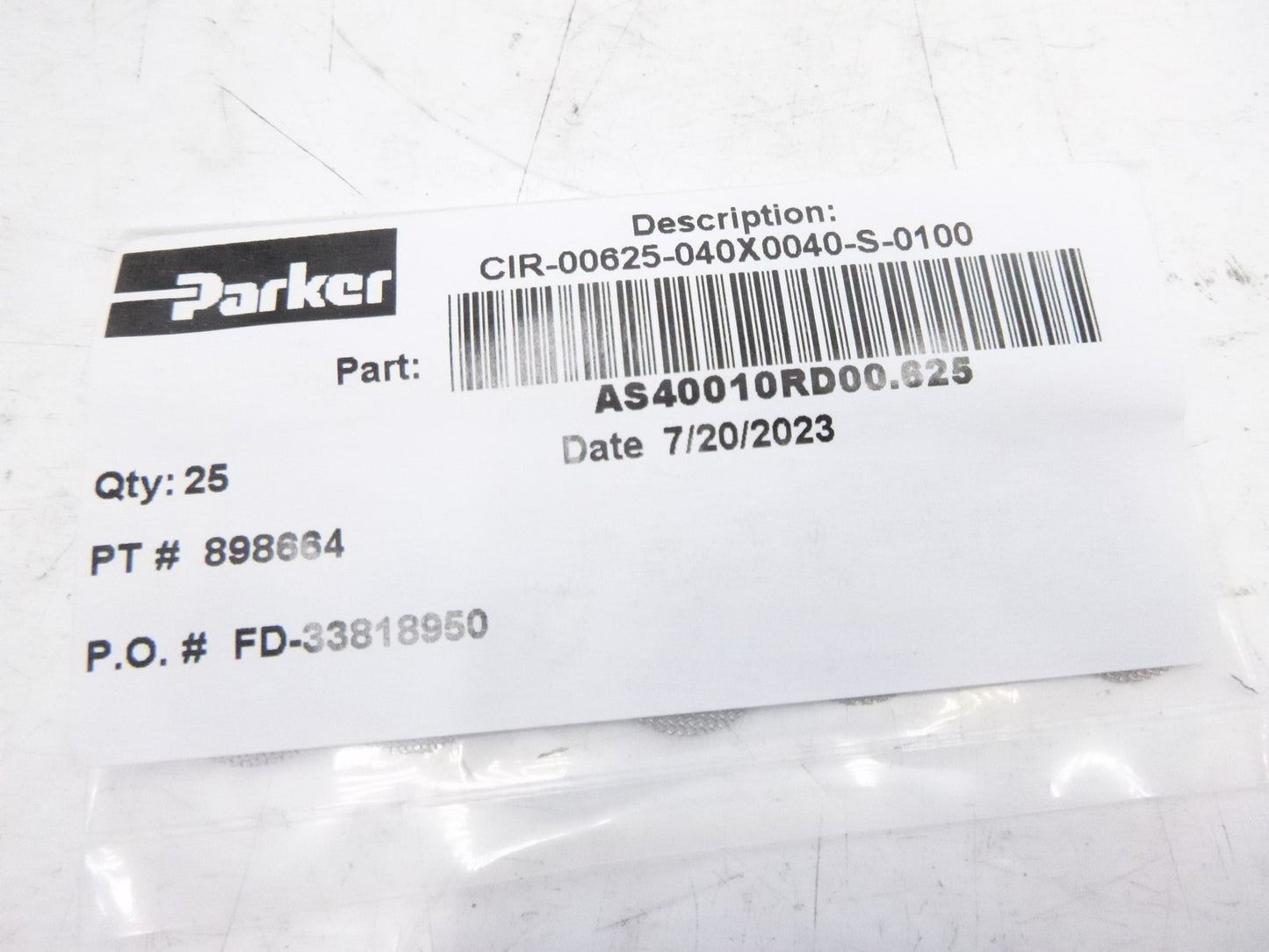 25 Pack Parker AS40010RD00.625 SS Screen CIR-00625-040X0040-S-0100