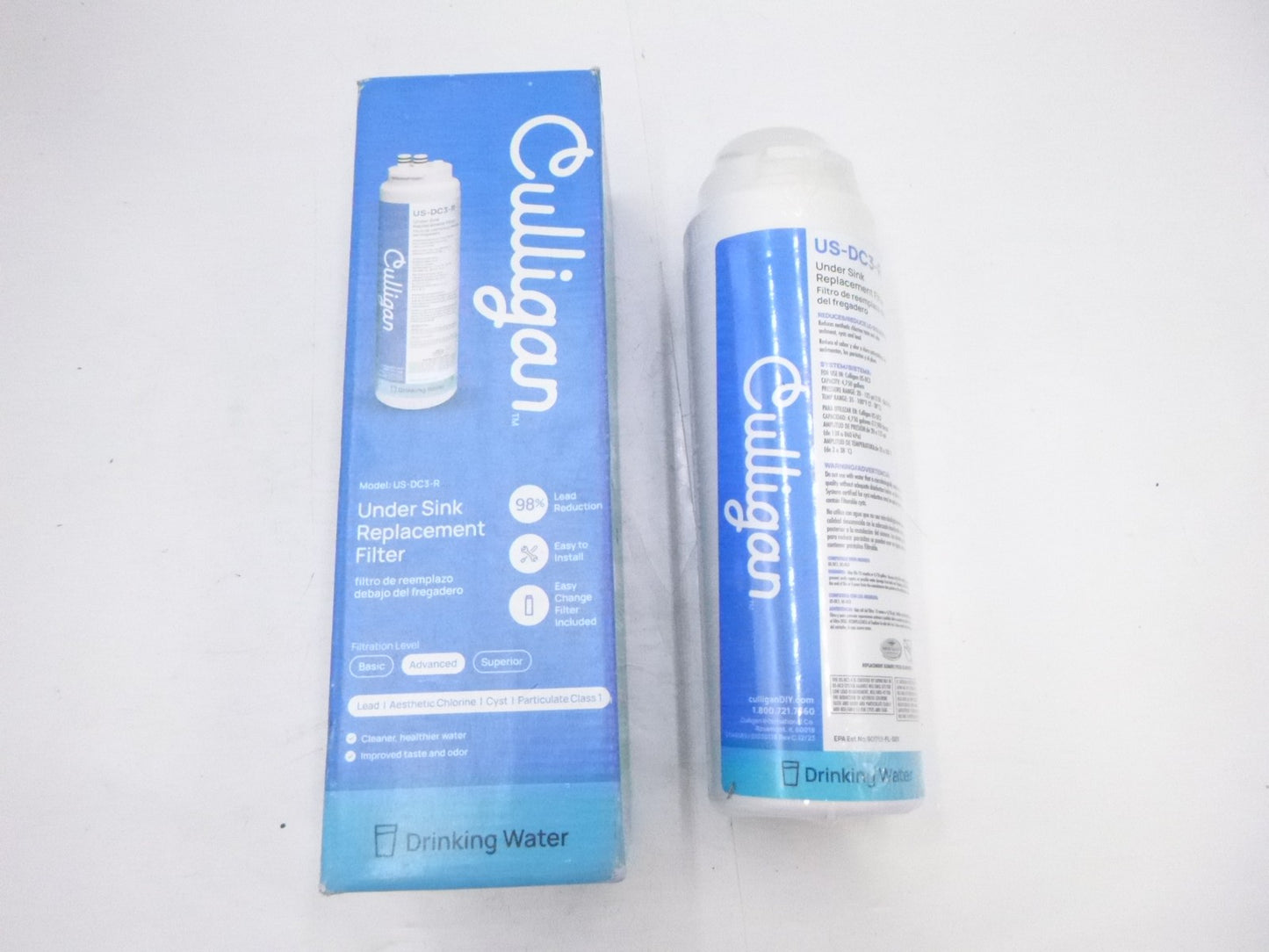 Culligan Direct Connect Premium Water Filter Cartridge US-DC3-R White