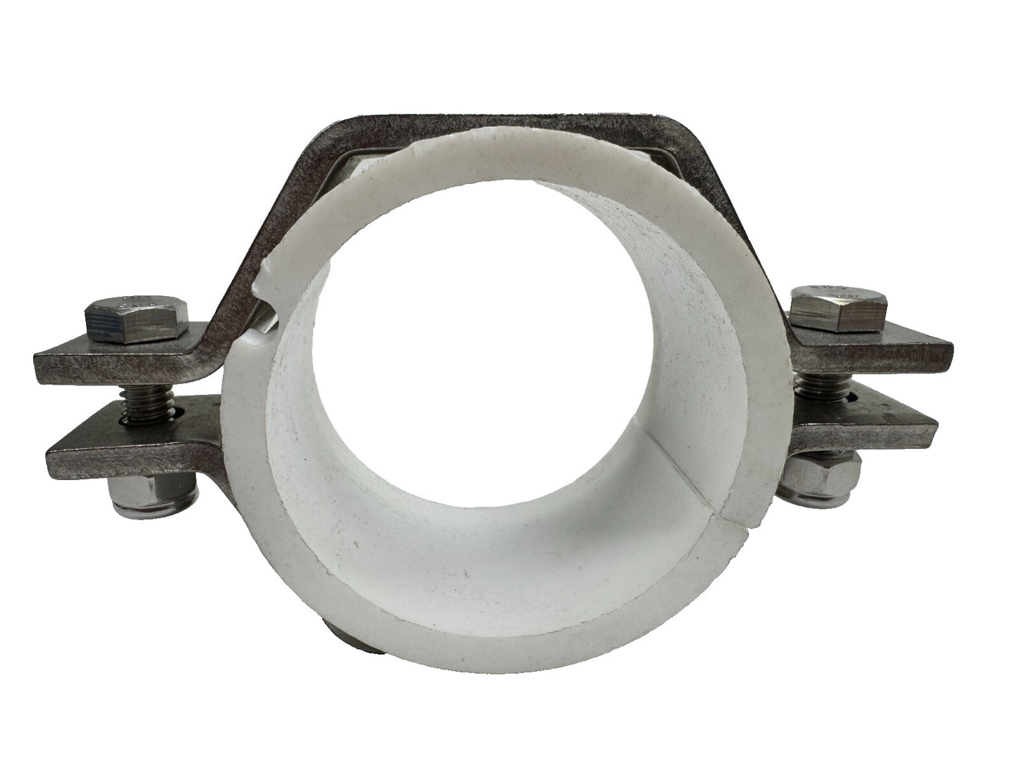 2-1/2" VNE Fig: E24PVC-2.5 Stainless Tube Clamp Hanger w/ PVC Insulated Insert