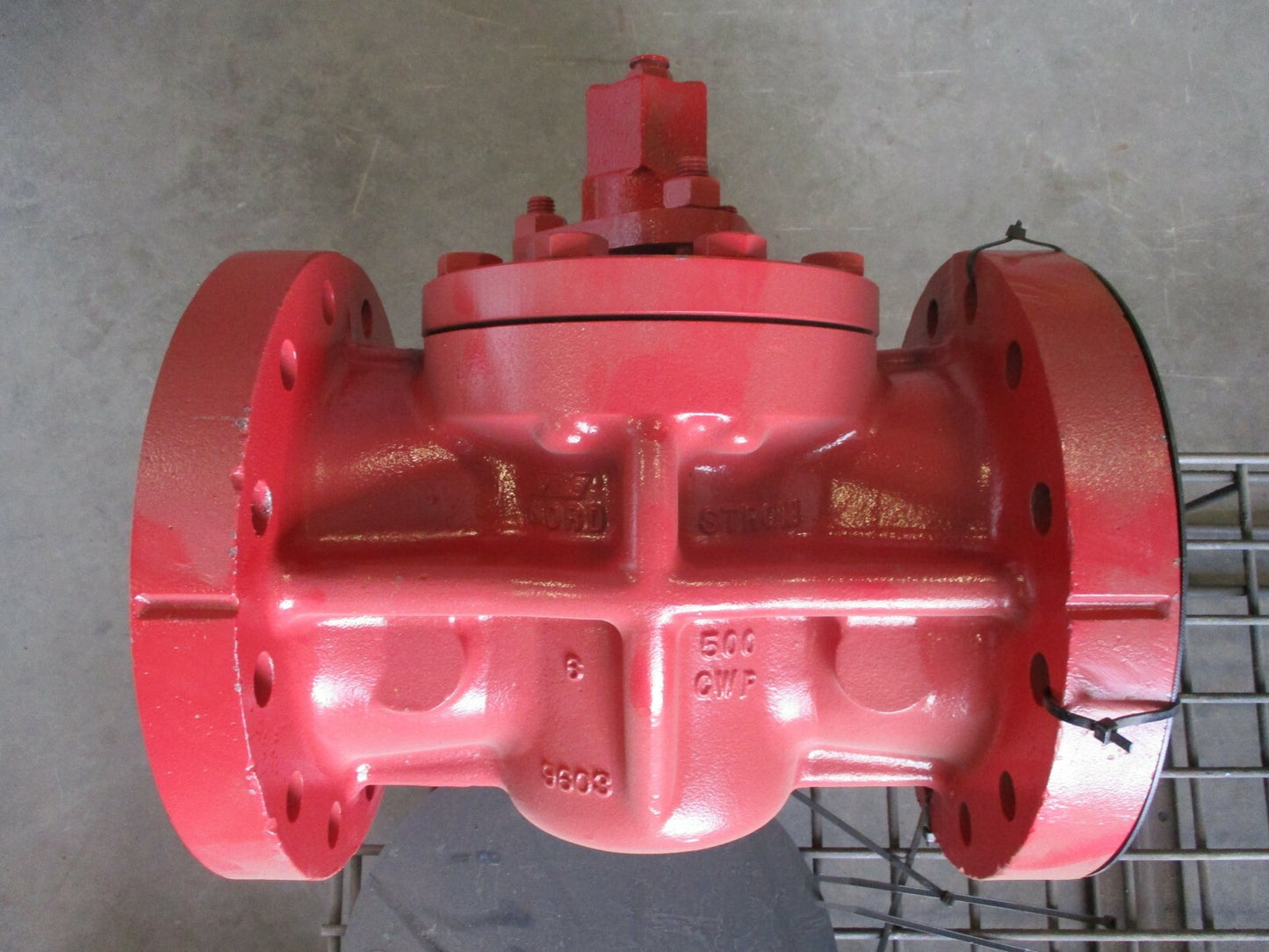 Plug Valve NORDSTROM 1585 Cast Iron 6" 250 Raised Face Flanged 500CWP Wrench Op.