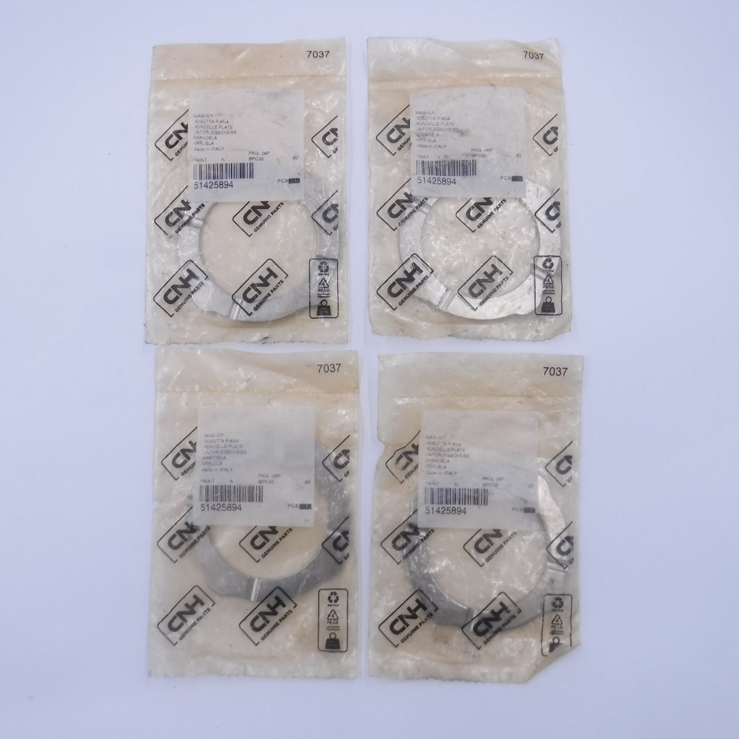 4 Pack OEM CNH 51425894 Washers fits Magnum 180 AFS 200 AFS 220 AFS