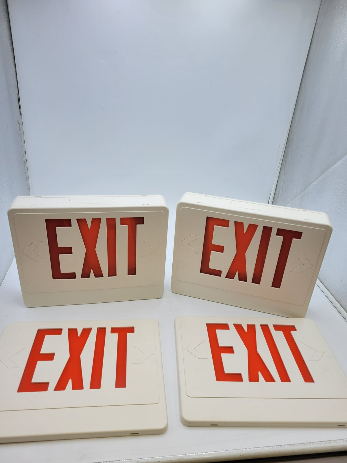 2Pc Exitronix VEX/U/BP/WB/WH-R Plastic LED Exit Light Lamp NOS White 2 Pieces