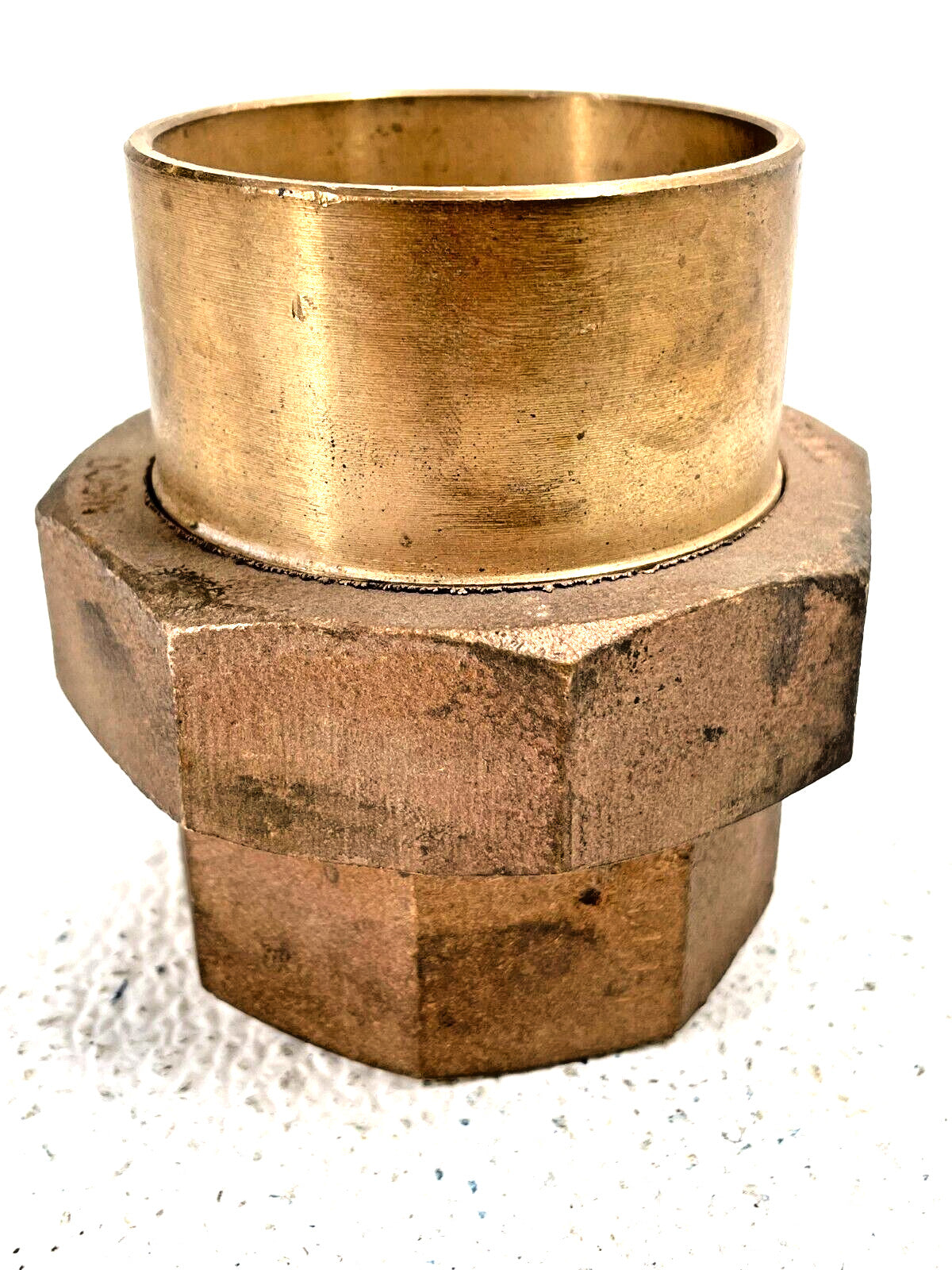 BRONZE UNION 2-1/2" CTS Solder Joint (Sweat) Ends 125# Pipe Fitting