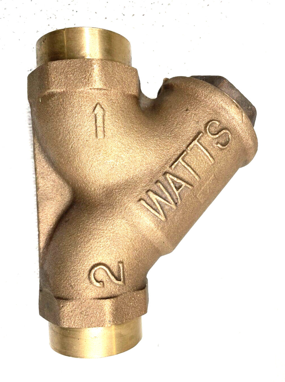 WATTS Bronze Y-Strainer 2" CTS Solder Joint 125-SWP 400-WOG 20-Mesh Screen