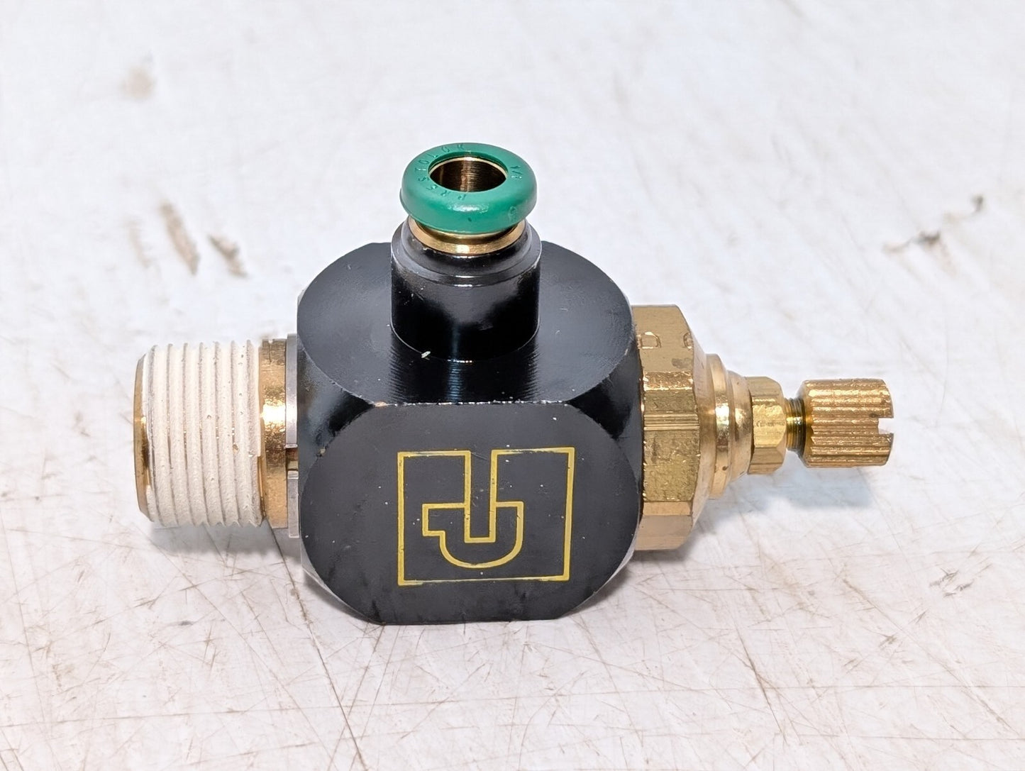 Parker FC701-4-6 Flow Control Valve, 1/4" Tube, 3/8" NPT