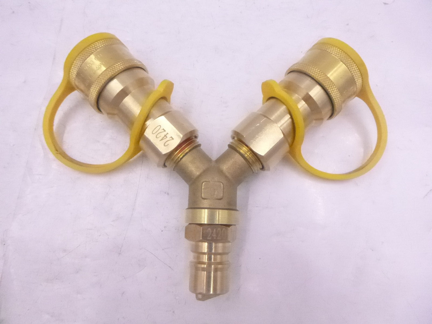 Lamudo 3/8" Natural Gas Y Splitter Model YA03 Brass For Grill/Oven/Heater