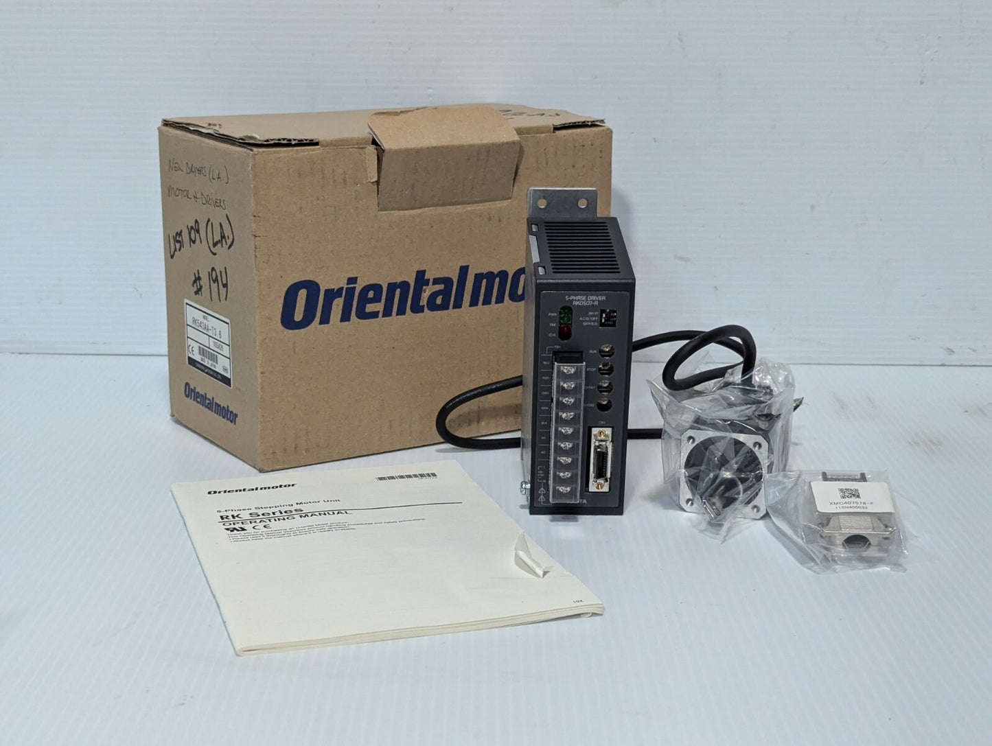Oriental Motor RK543AA-T3.6 5-Phase Stepping Motor and Driver