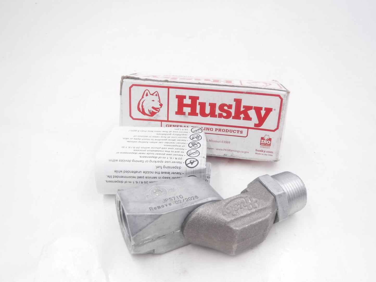 Husky 3/4"MNPT x 3/4"FNPT Multi-Plane Fuel Hose Swivel 000350